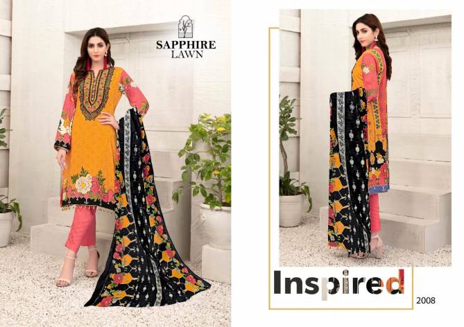 Sapphire Lawn 2  Latest Fancy Designer Karachi Dress Materials Collection